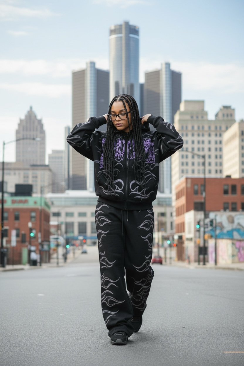 YC- Flame Girl Tracksuit