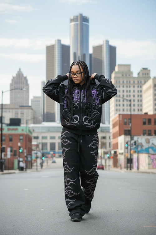 YC- Flame Girl Tracksuit